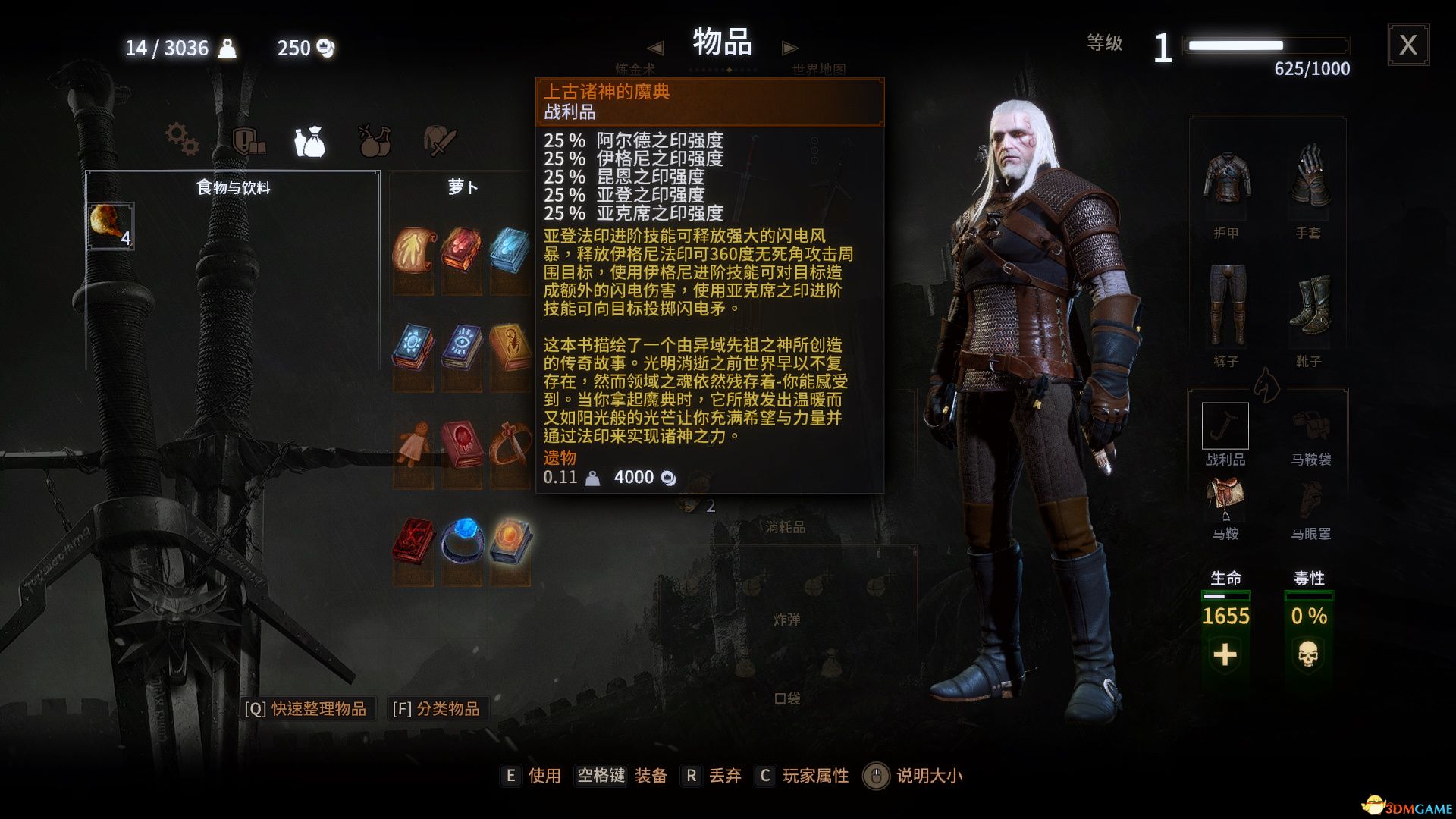 《巫师3：狂猎》魔法咒语汉化版MOD