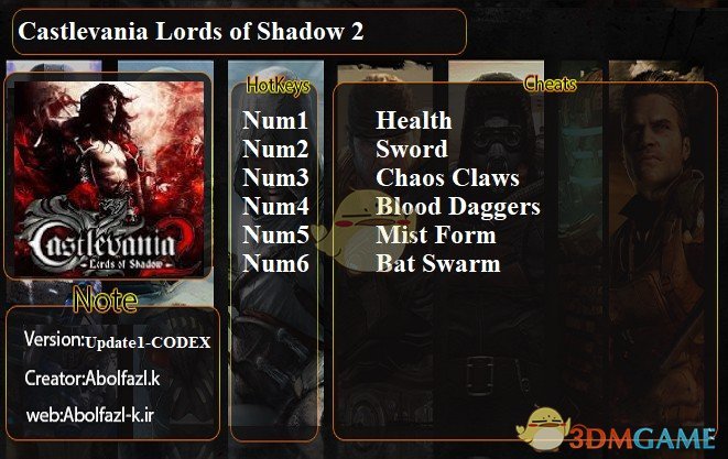 《恶魔城：暗影之王2》v1.1六项修改器[Abolfazl]