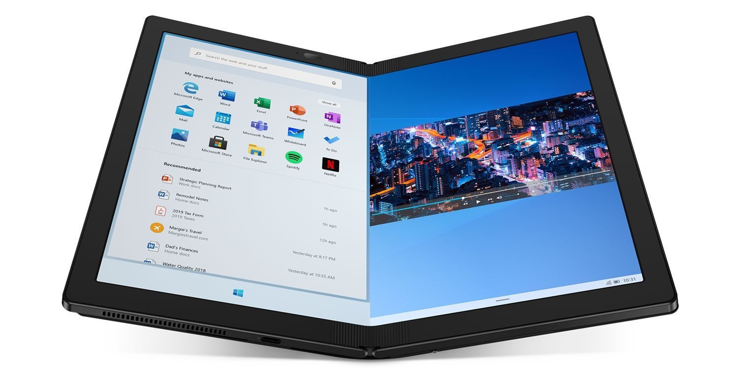 联想ThinkPad X1 Fold发布：可折叠屏 售价2499美元