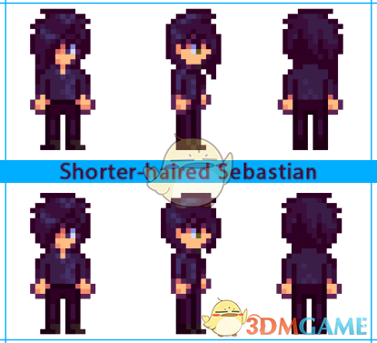 《星露谷物语》短发塞巴斯蒂安MOD