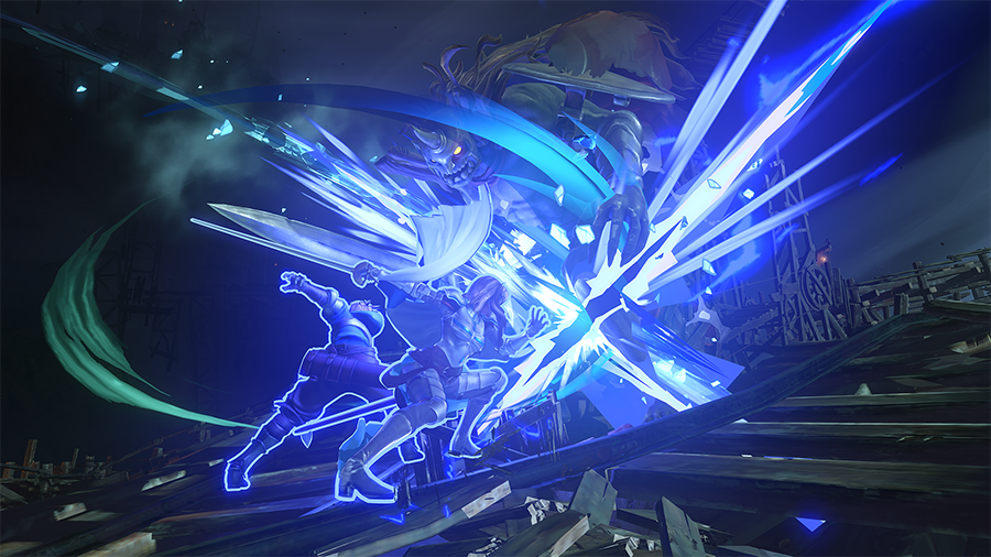 《碧蓝幻想：RELINK》新演示：四猛汉狂锤怪物！