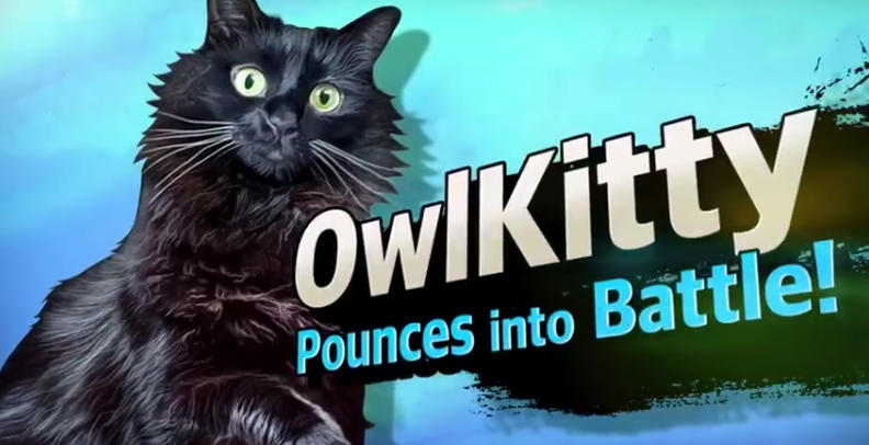 国外玩家自制滑稽视频 ：让猫咪参战任天堂大乱斗！