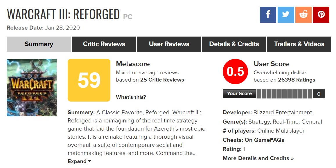 《魔兽争霸3：重制版》IGN 7分：虽有缺陷 近20年后War3依旧伟大