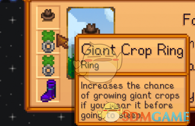 《星露谷物语》巨型农作物戒指MOD