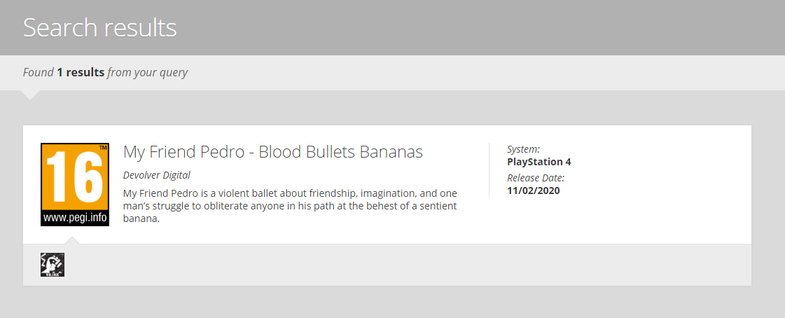 分级消息确认《我的朋友佩德罗》将登陆PS4