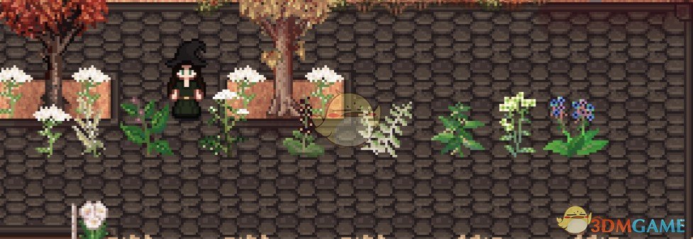 《星露谷物语》花园中的草药MOD