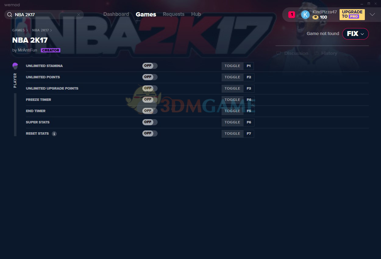 《NBA 2K17》v2020.02.18七项修改器[MrAntiFun]