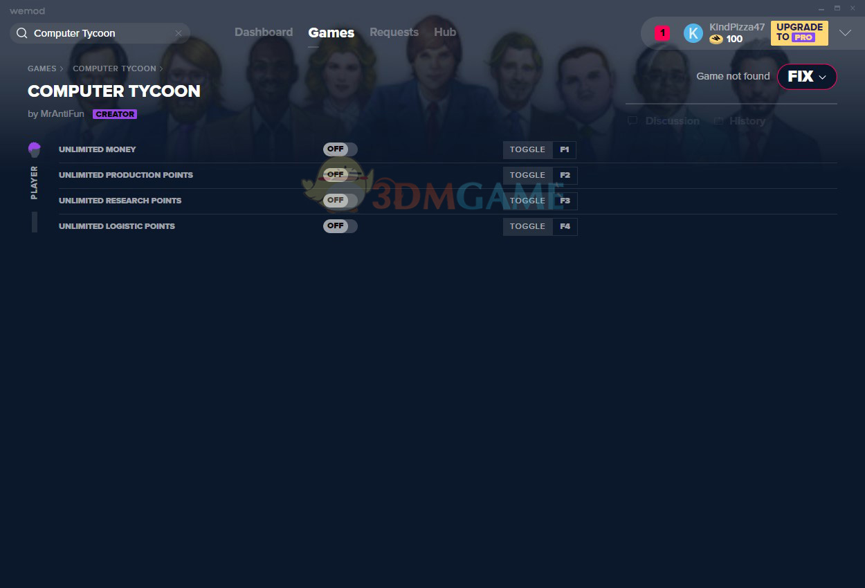 《电脑大亨》v0.9.4.08四项修改器[MrAntiFun]