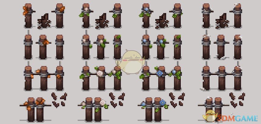 《星露谷物语》季节性栅栏MOD