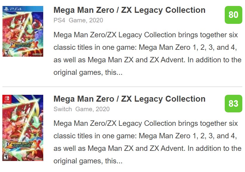 《洛克人Zero/ZX遗产合集》IGN 8分：对经典的高质量致敬