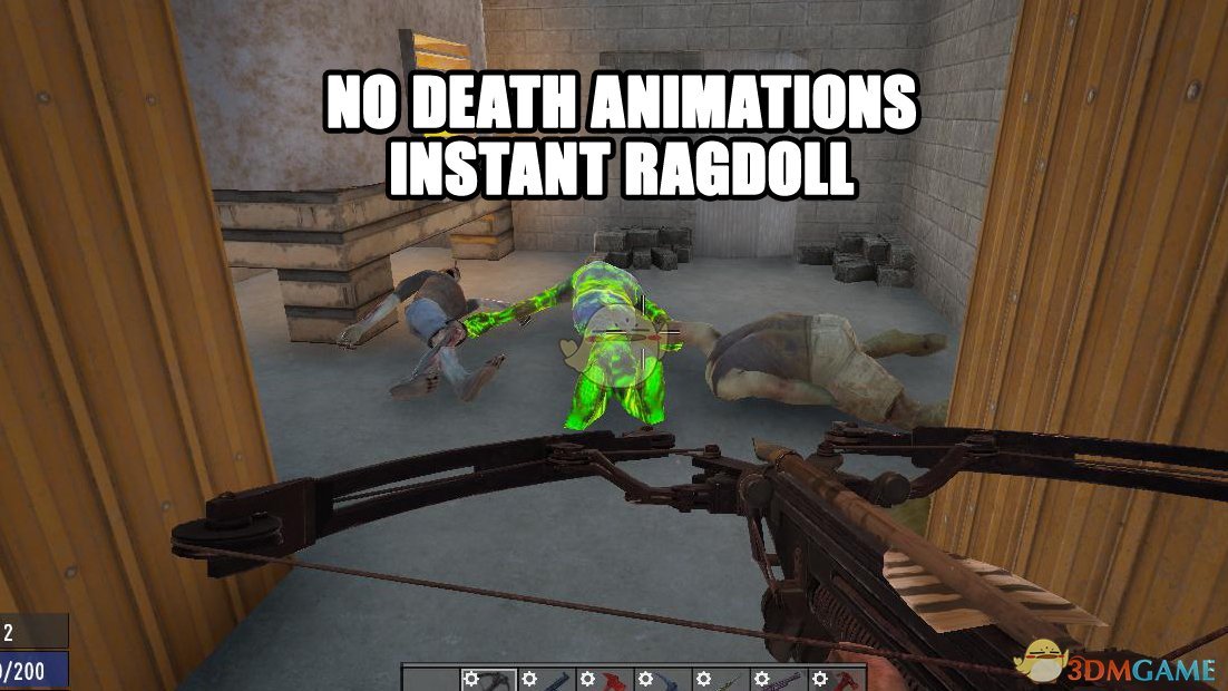 《七日杀》简单的僵尸死亡动画MOD