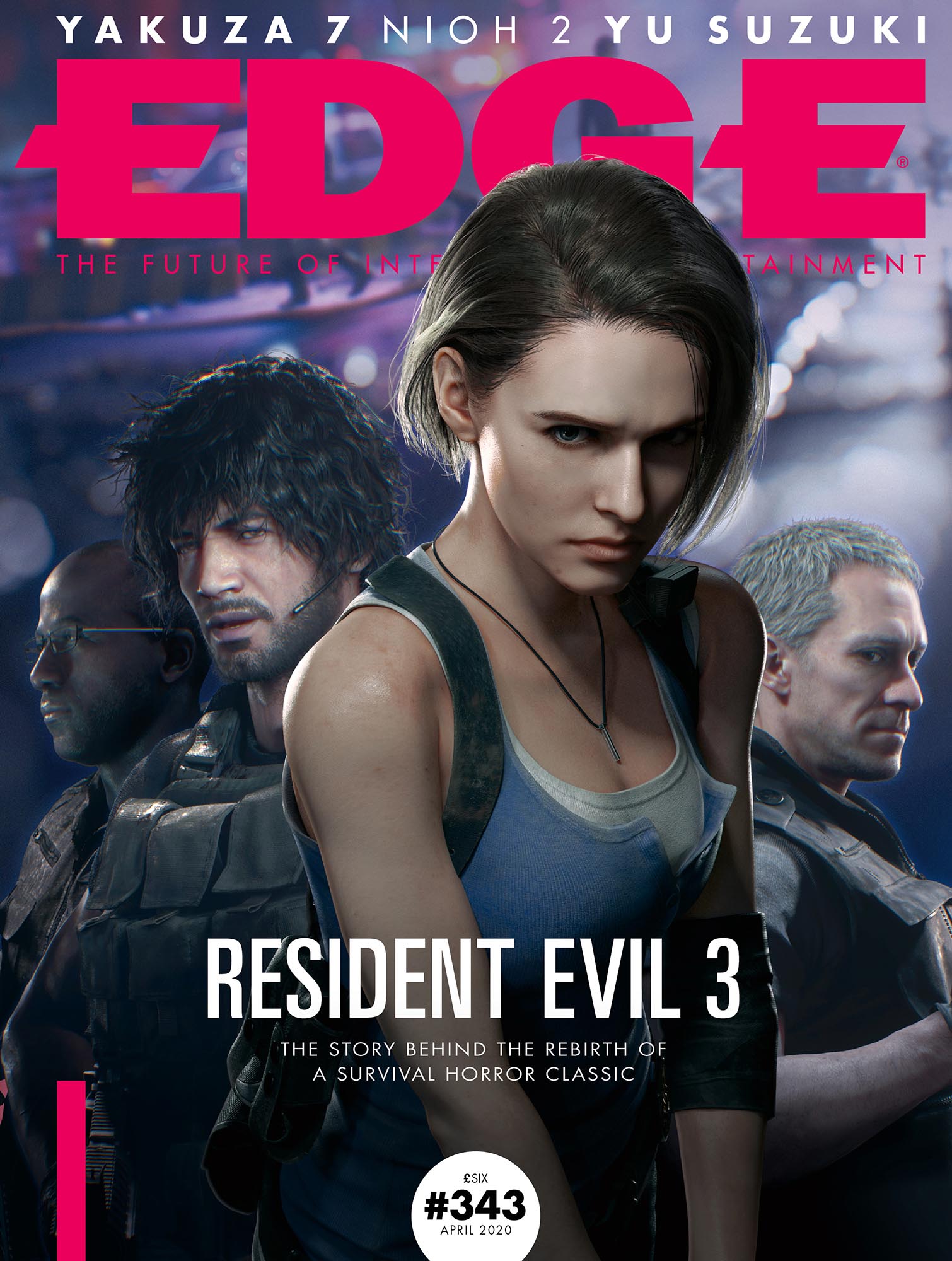《生化危机3：重制版》登Edge杂志封面 吉尔性感亮相