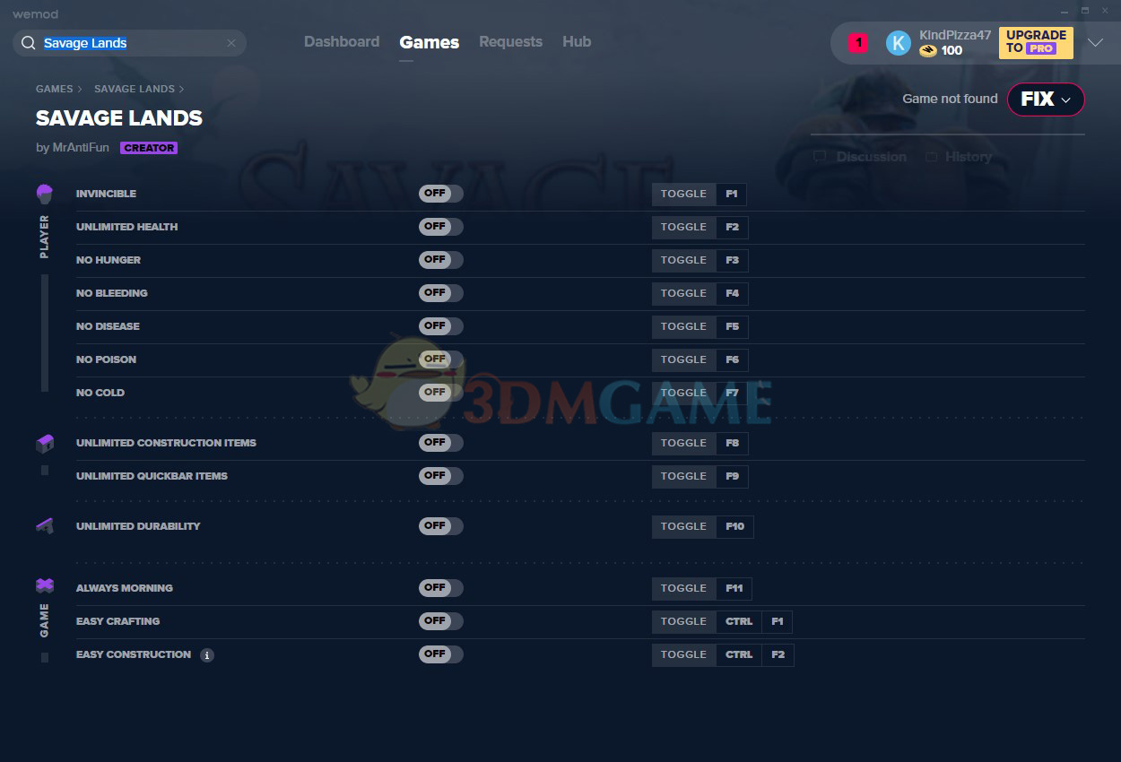 《荒蛮大地》Build98十三项修改器[MrAntiFun]