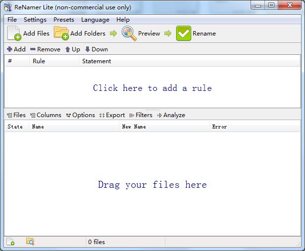 《ReNamer Lite》文件名批量修改工具