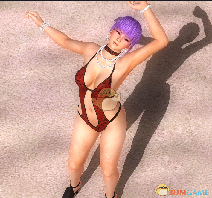 《死或生5：最后一战》Ayane红色性感蕾丝泳装MOD