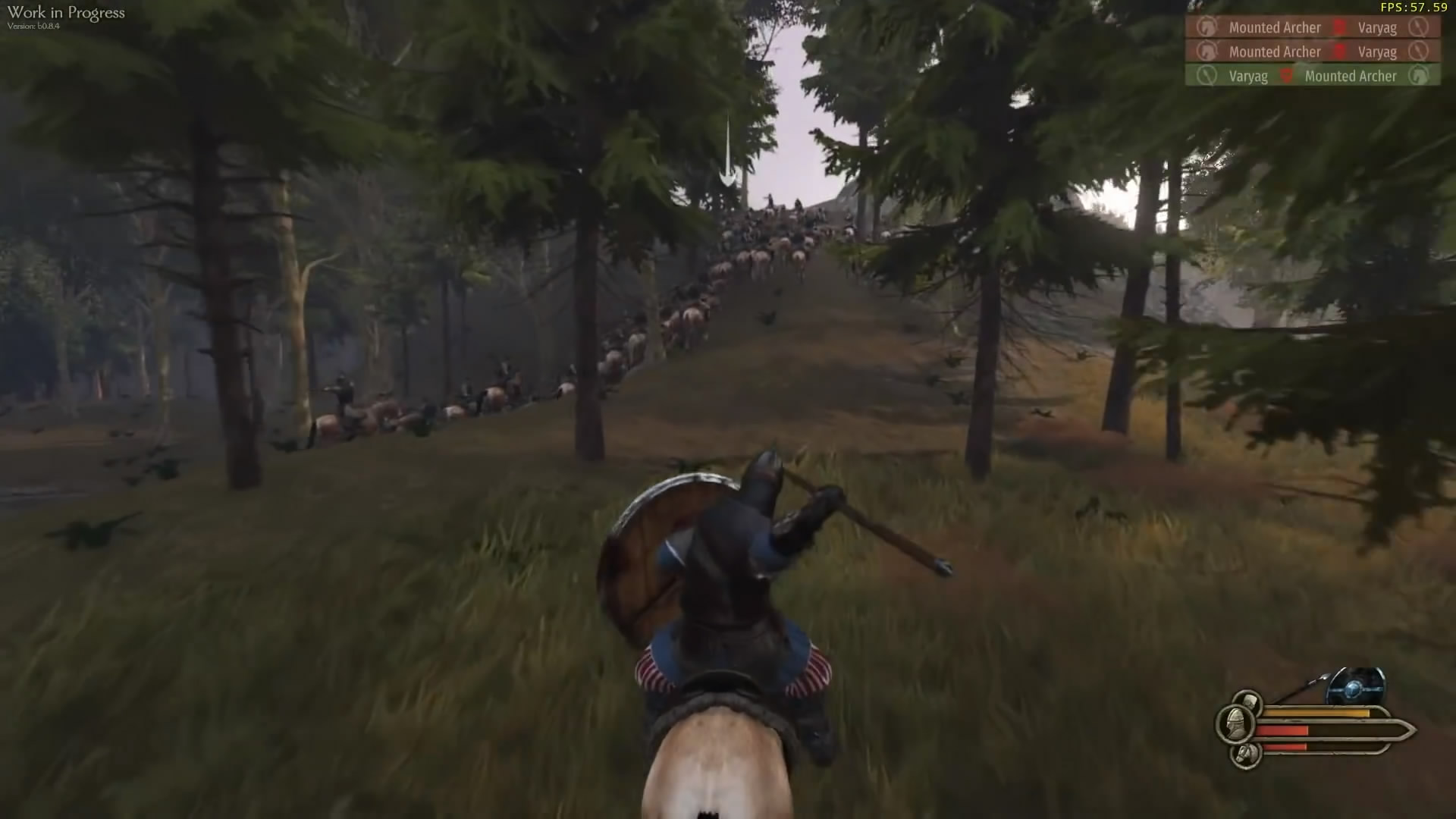 《骑马与砍杀2》新实机演示 长矛手对战弓骑兵