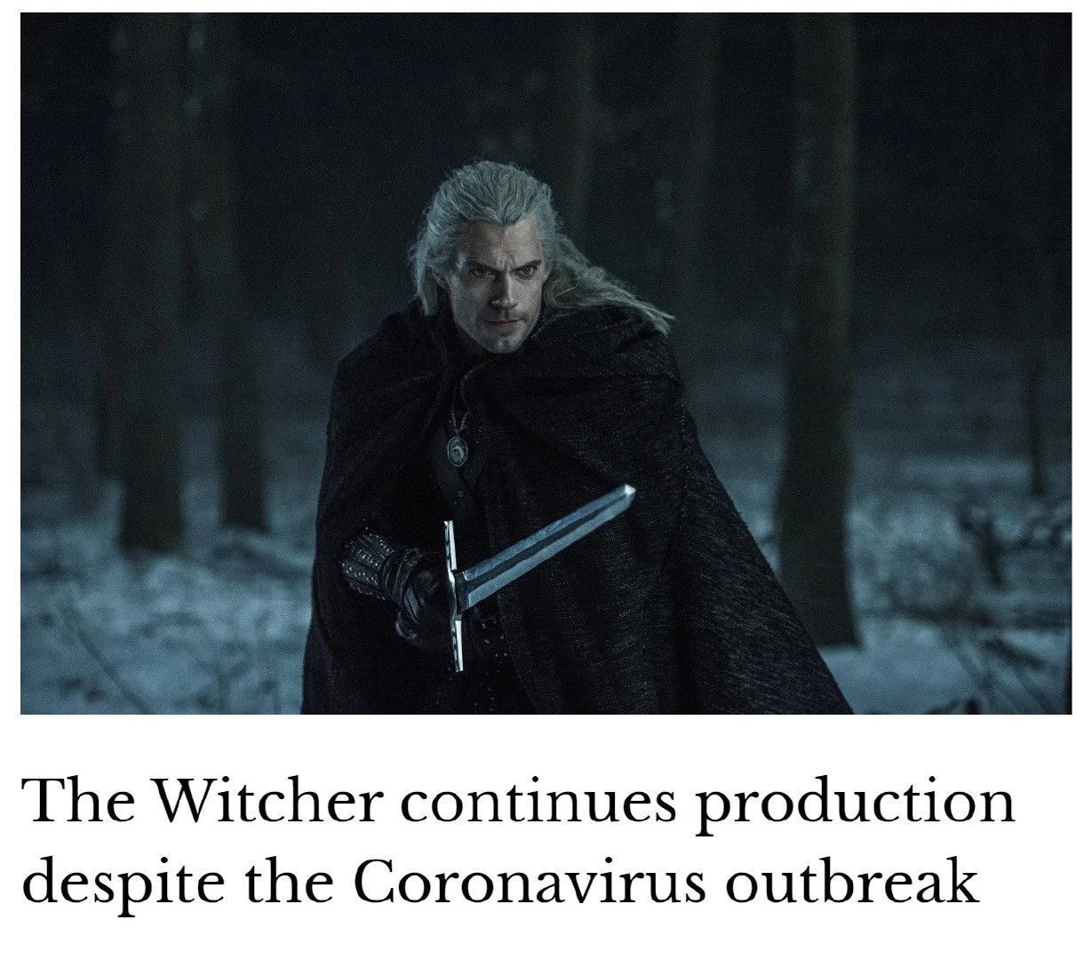 《巫师》第二季受到疫情影响 将暂停拍摄两周