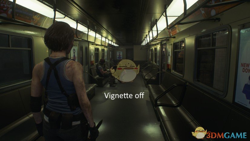 《生化危机3：重制版 试玩版》删除屏幕边缘变暗效果补丁