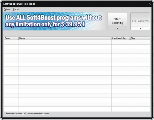 《Soft4Boost Dup File Finder》重复文件清理器