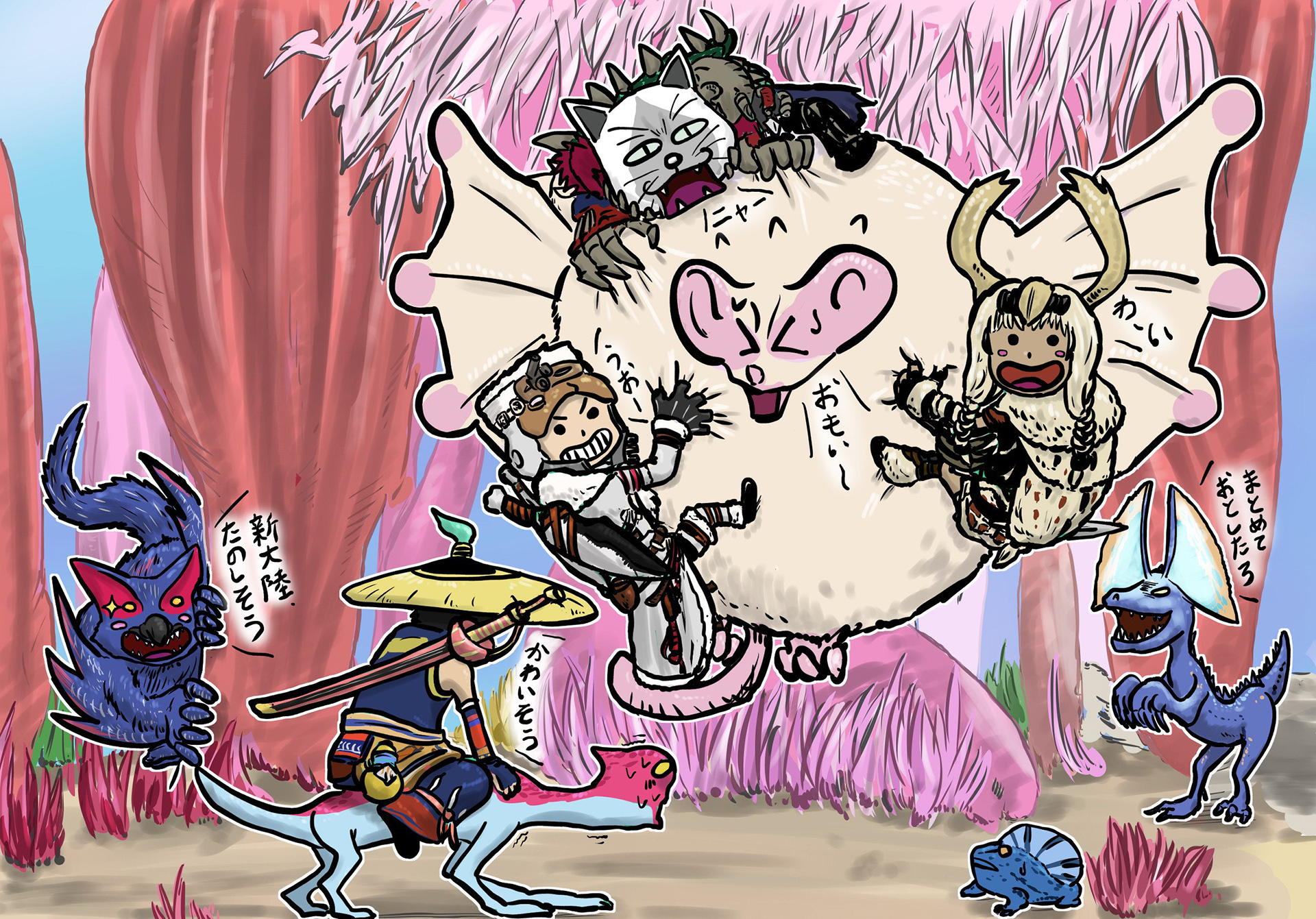 《怪物猎人》官方插画大赛评选揭晓 高玩手绘精美异常