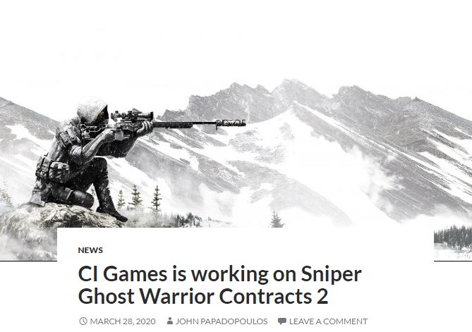开发商透露《狙击手：幽灵战士契约 2》正火热开发中