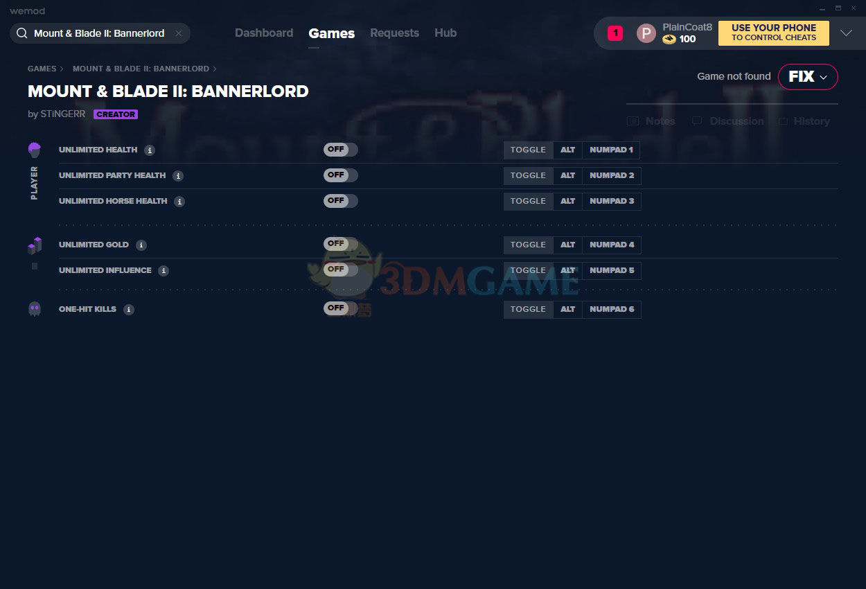 《骑马与砍杀2》v2020.04.02六项修改器[MrAntiFun]
