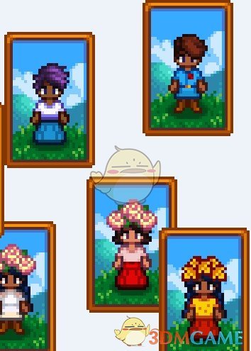 《星露谷物语》鲜花主题帽子服装MOD