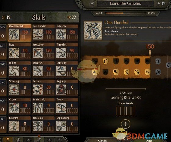 《骑马与砍杀2》新招同伴重新分配点数MOD