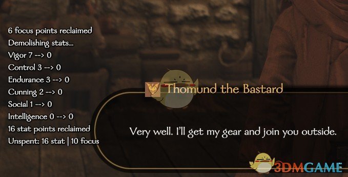 《骑马与砍杀2》新招同伴重新分配点数MOD