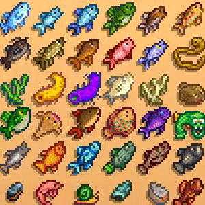 《星露谷物语》动画鱼外观MOD