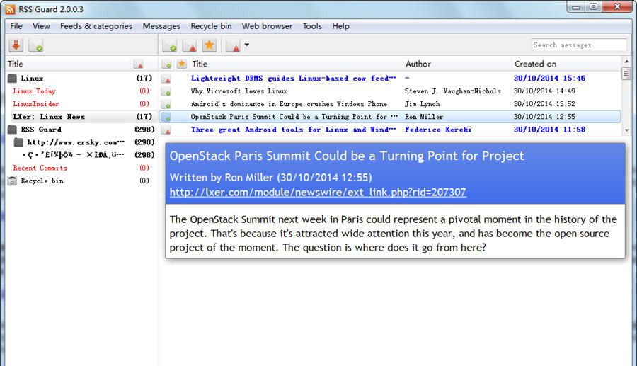 《RSS Guard阅读器》