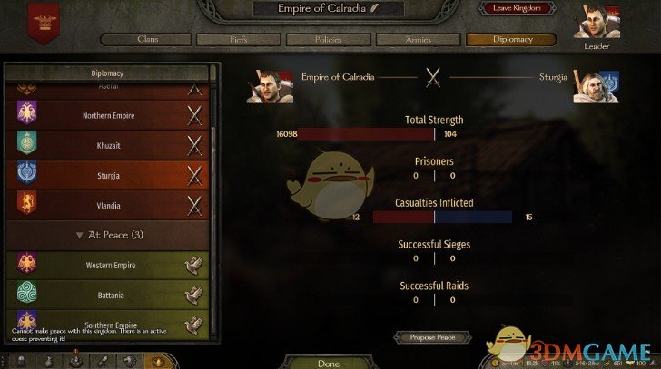 《骑马与砍杀2》外交新功能MOD