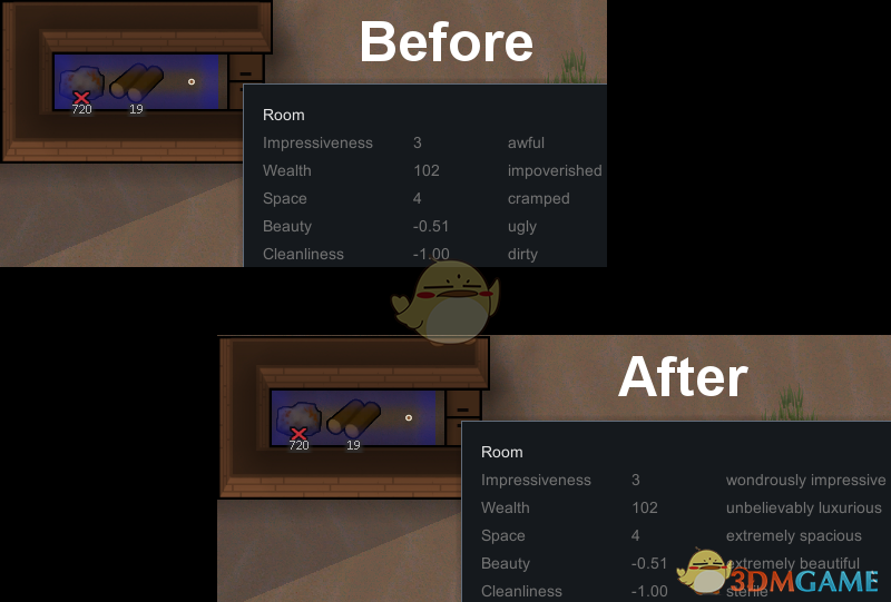 《边缘世界》房间数据统计v1.1 MOD