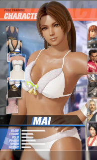 《死或生6》不知火舞和霞白色圣诞比基尼MOD