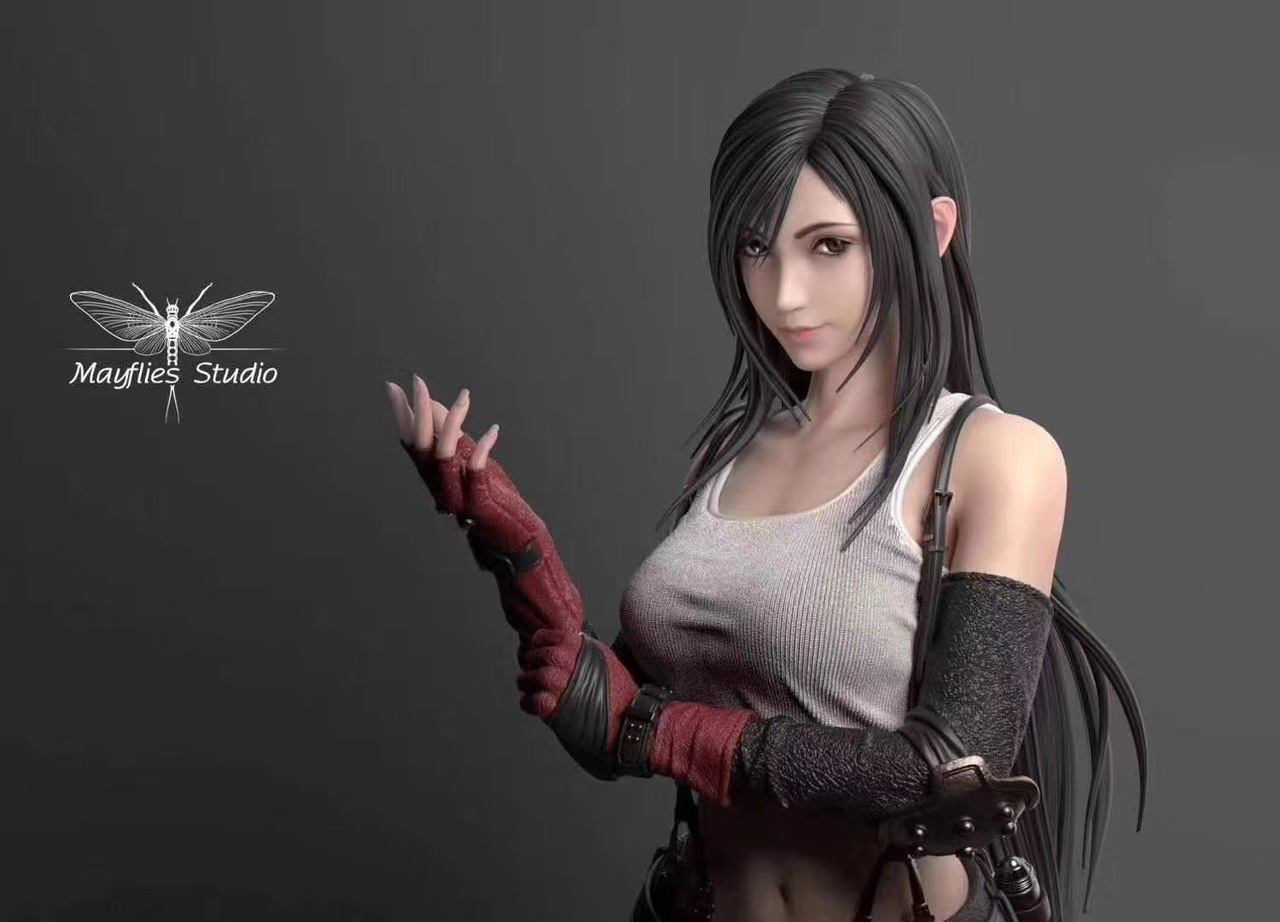 《FF7重制版》蒂法树脂雕像公开：战斗女神登场！