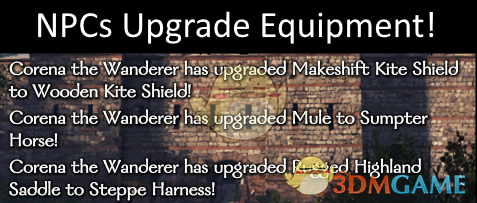 《骑马与砍杀2》NPC自动升级装备MOD
