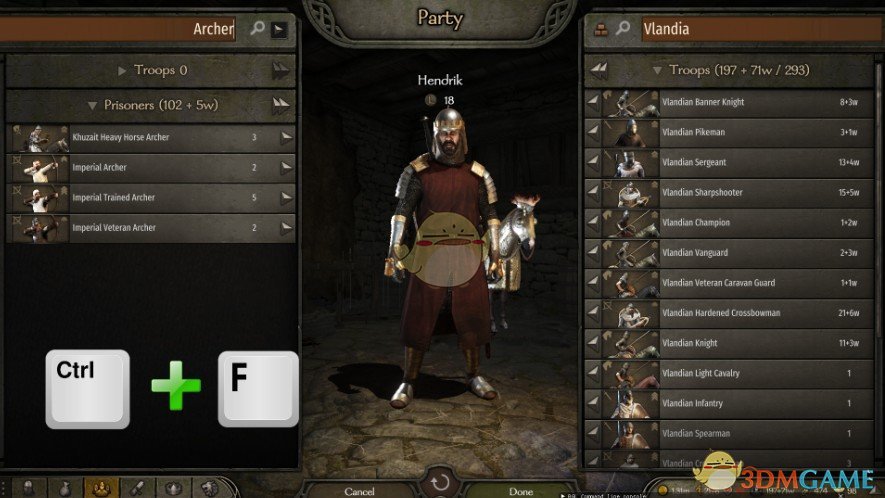 《骑马与砍杀2》查询快捷键MOD