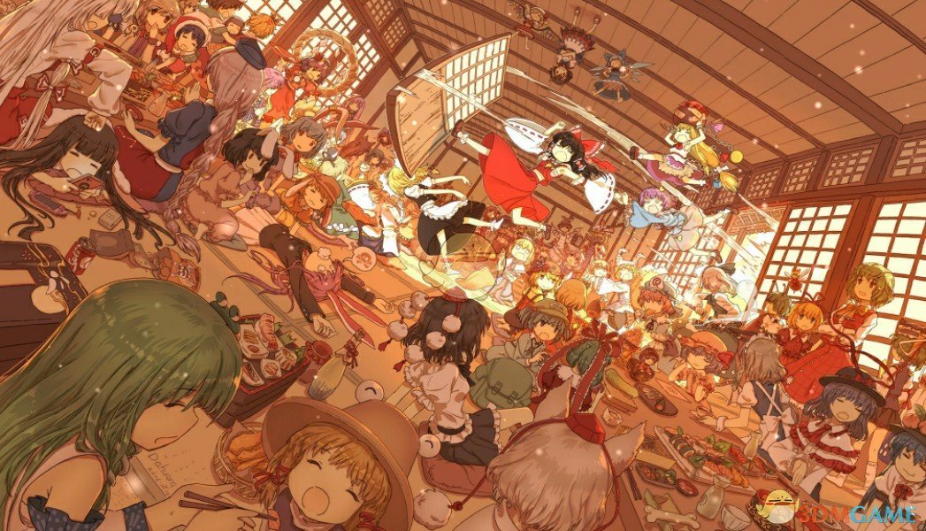 《Wallpaper Engine》东方幻想乡全人物聚会动态壁纸