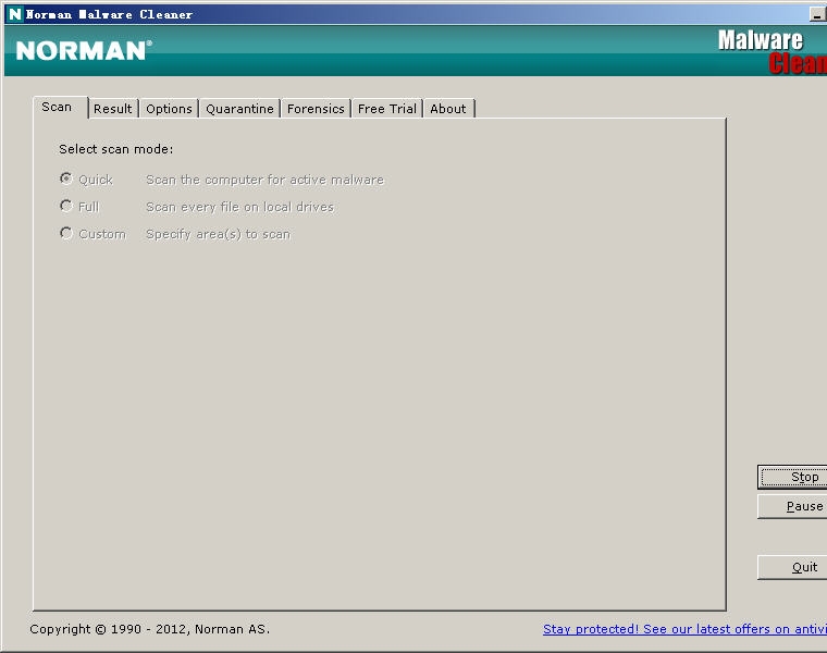 《Norman Malware Cleaner》病毒扫描清除工具