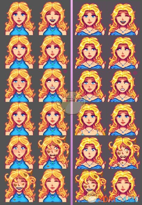 《星露谷物语》瓜子脸海莉MOD