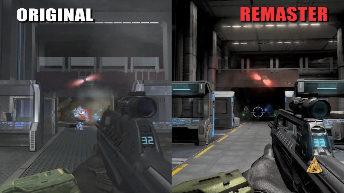 《光环2：周年纪念版》对比原版 是完全重制的新作