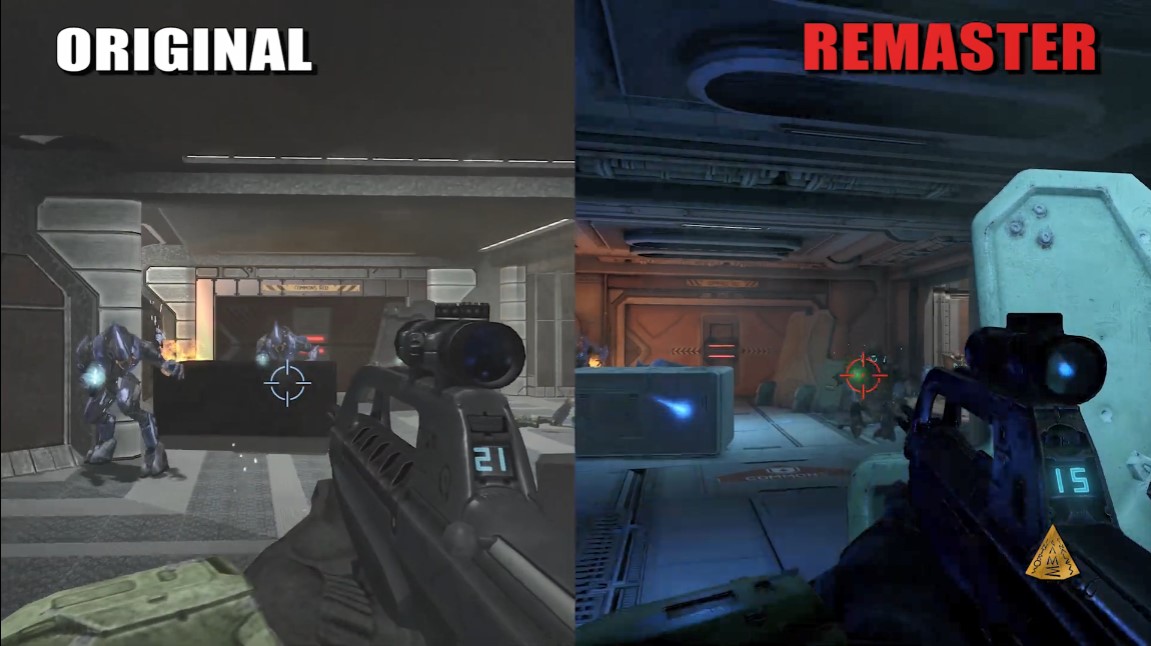 《光环2：周年纪念版》对比原版 是完全重制的新作