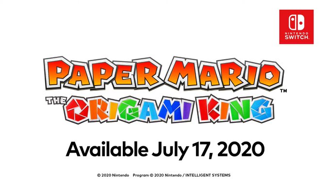 任天堂公布Switch新作《纸片马里奥：折纸之王》 7月17日发售