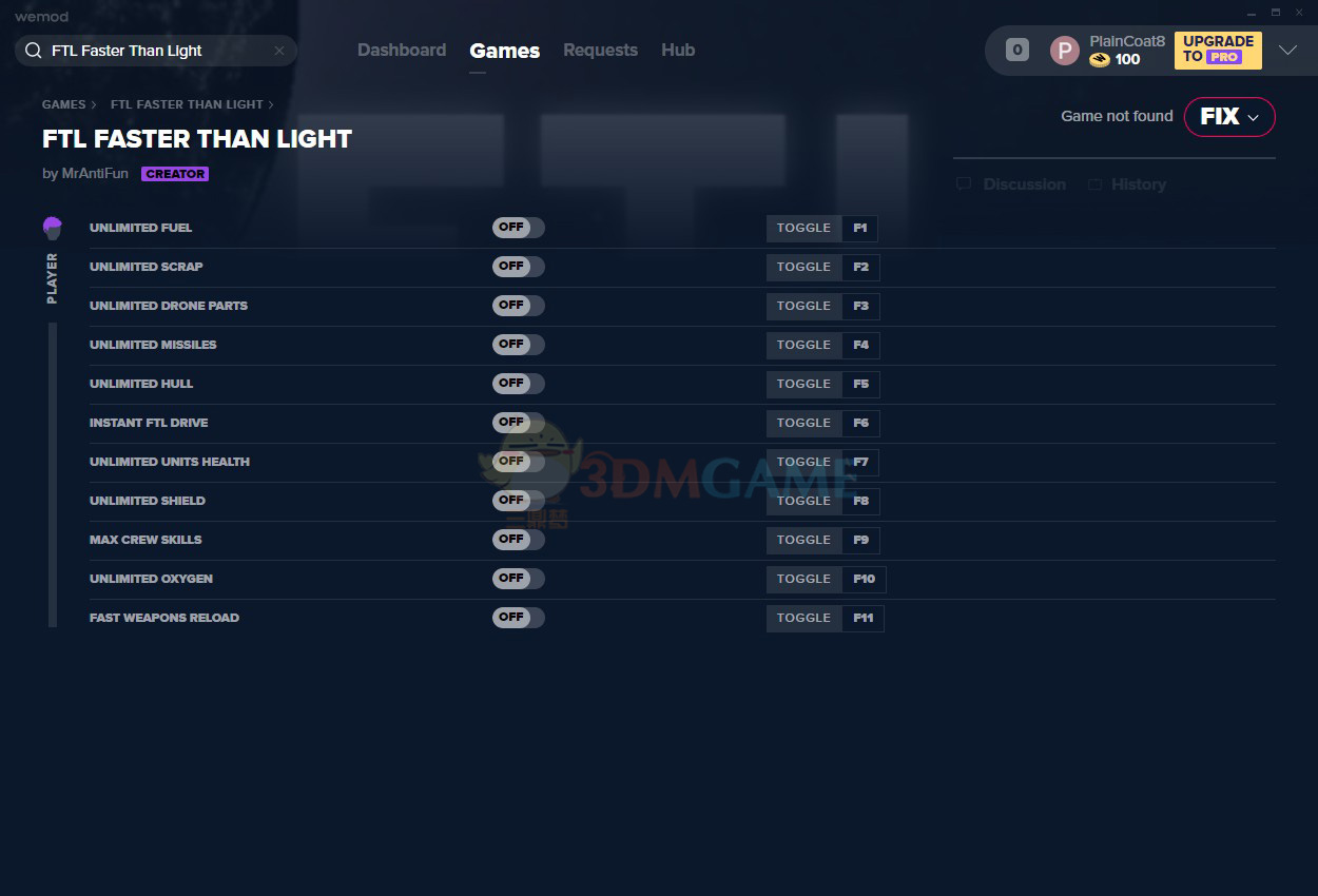 《超越光速》v2020.05.25十一项修改器[MrAntiFun]