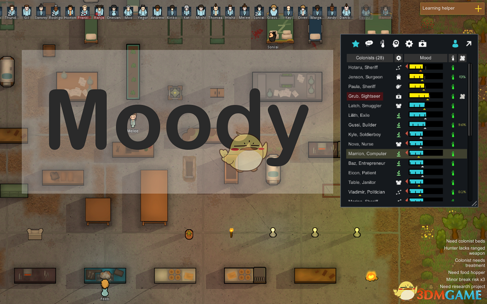 《边缘世界》穆迪心情监控板v1.1 MOD