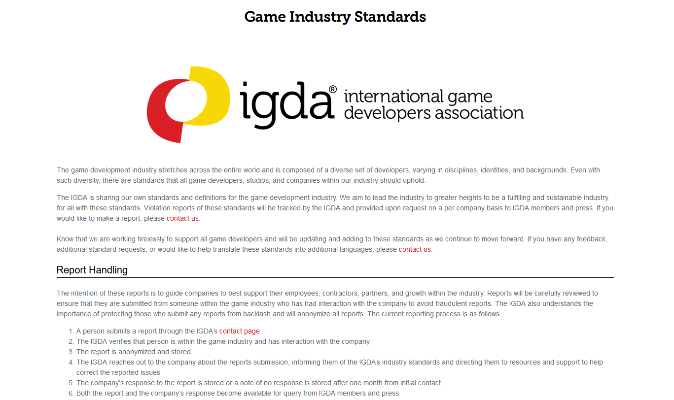  IGDA制定行业准则 决心解决游戏公司过度加班等问题