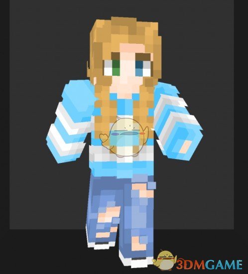 《我的世界》大毛衣可爱少女皮肤MOD