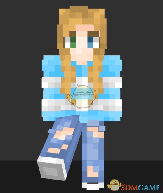 《我的世界》大毛衣可爱少女皮肤MOD