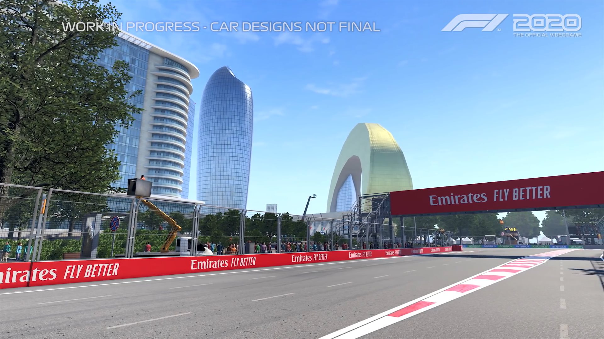 《F1 2020》阿塞拜疆赛道演示 超长直道极限加速