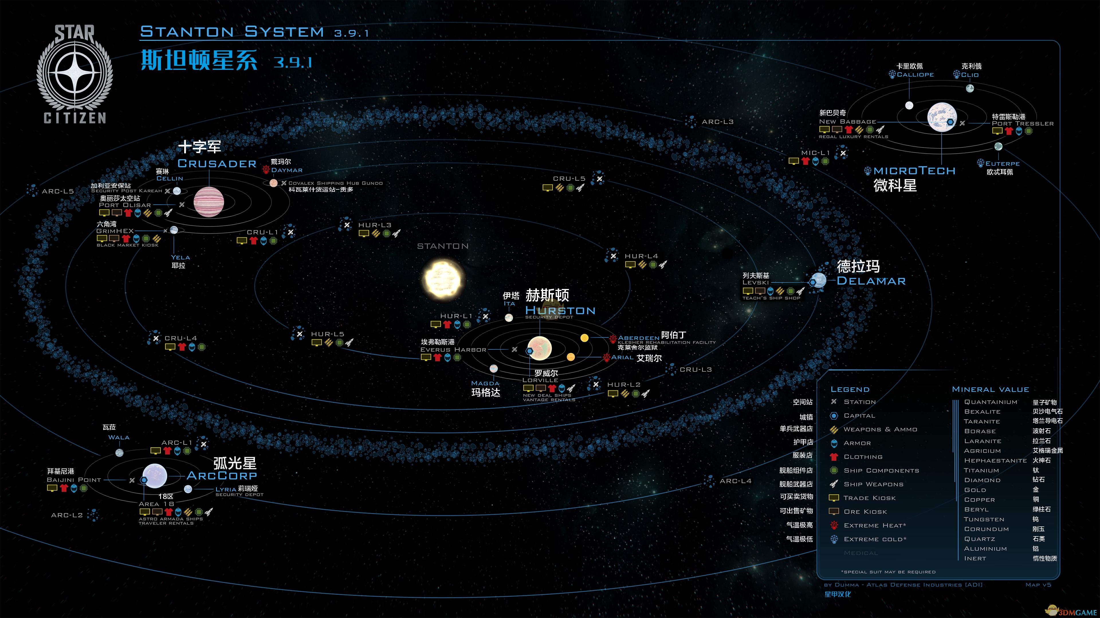 《星际公民》斯坦顿星系星图分享
